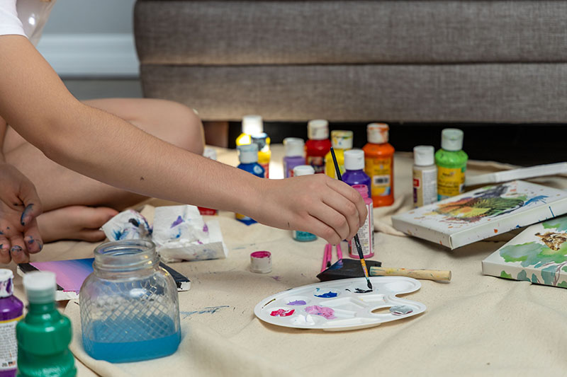 Creative art therapy for children